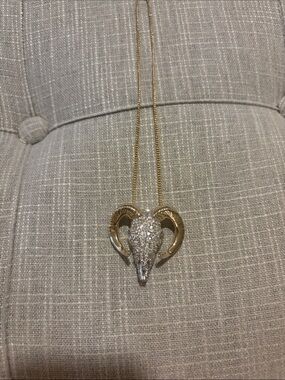 Ram Skull Pendant Necklace in Gold and Silver